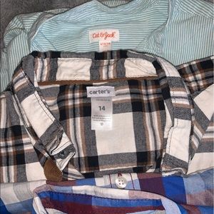 NWOT boys button up long sleeve shirts